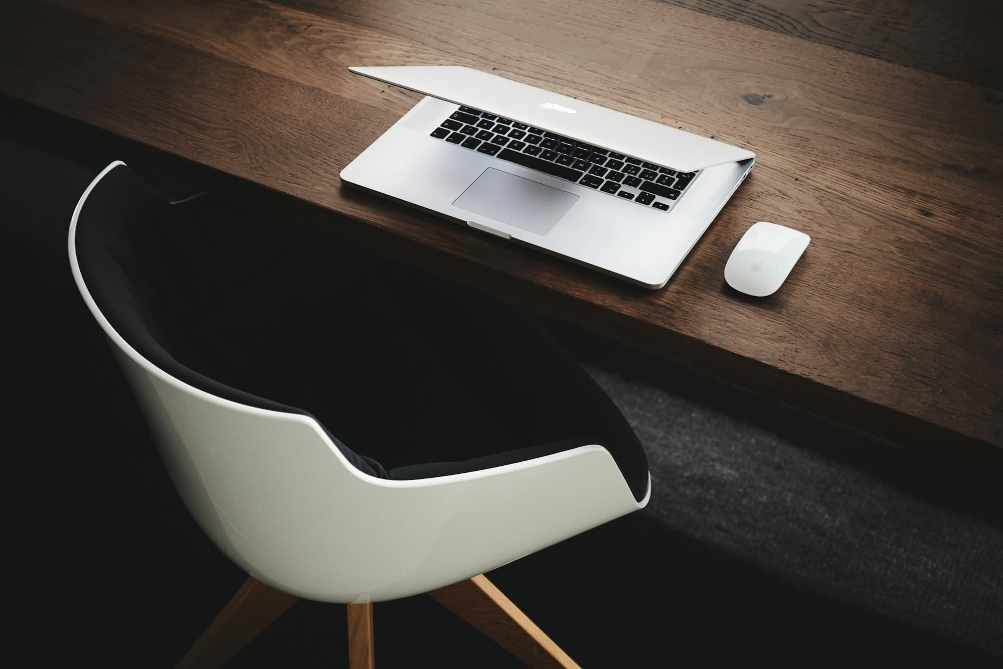 Laptop on a tidy office desk